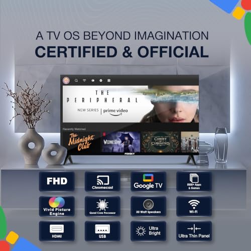 Foxsky 101.6 cm (40 inches) Full HD Smart QLED 40FS Google TV - Image 3
