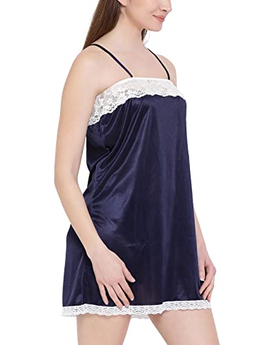 Clovia Women's Satin Mid Thigh Length Nightdress - Image 2