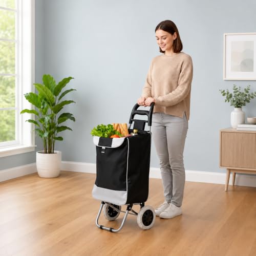 KRISHYAM Foldable Shopping Trolley Cart