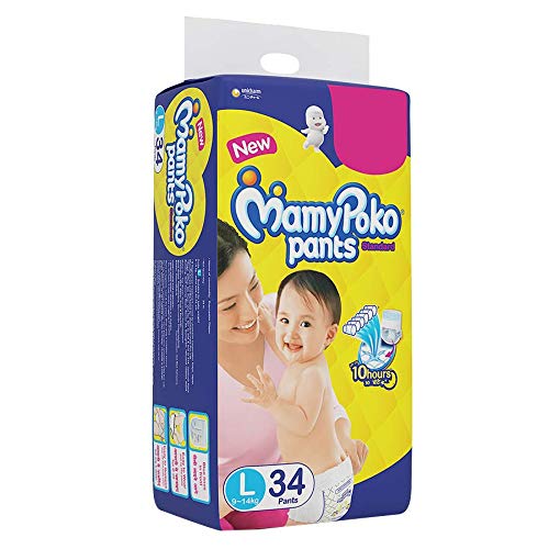 Mamy Poko Pants Standard Pant Style Large Size Diapers (34 Count) - Image 3