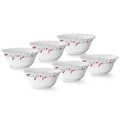 Larah by BOROSIL Opalware Veg Bowl - Set of 6, White - Image 3