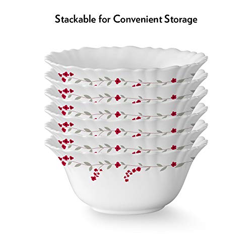 Larah by BOROSIL Opalware Veg Bowl - Set of 6, White - Image 4