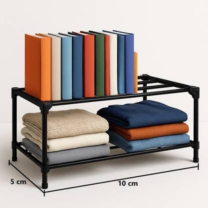 SUBEKYU Plastic Book Shelf