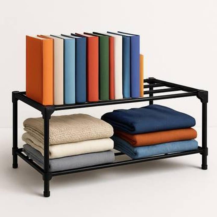 SUBEKYU Plastic Book Shelf