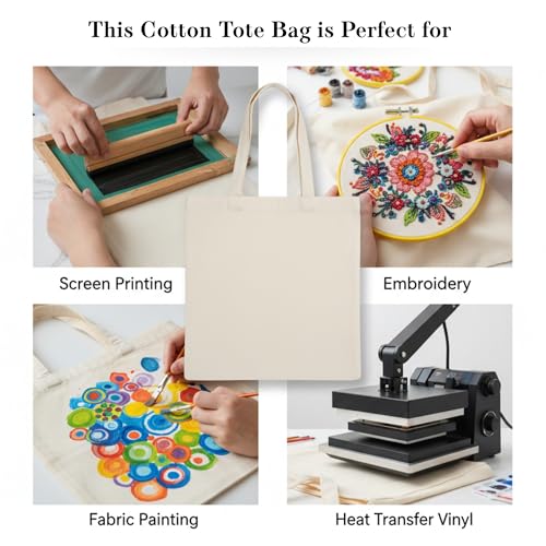 14x16 Inch Plain Canvas Tote