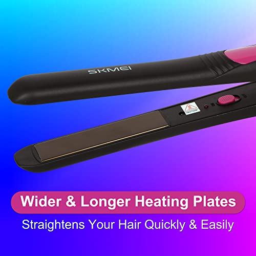 SKMEI SK-328 Professional Hair Straightener (Pink) (SK-328) - Image 3