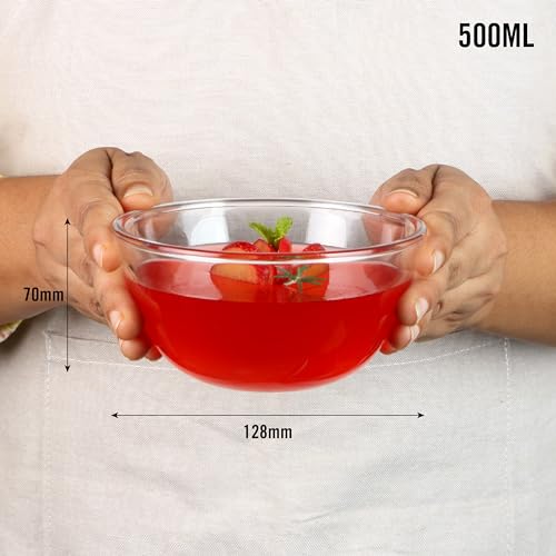 Cello Ornella Glass Mixing Bowl without Lid, 500ml, clear - Image 3