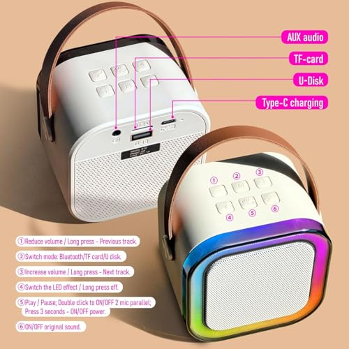 Mini Karaoke Machine for Kids