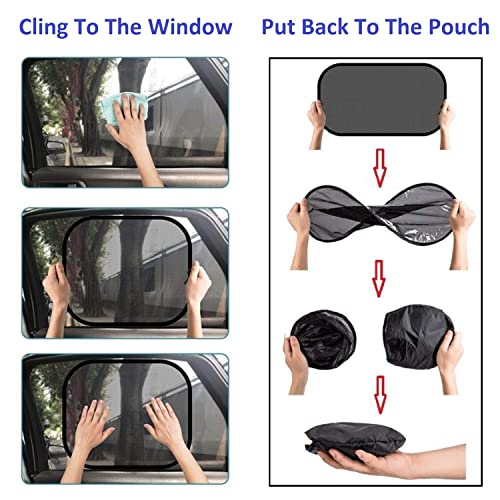 KINGSWAY Car Window Curtain Sticky