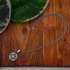 Fashion Frill Silver Chain Pendant