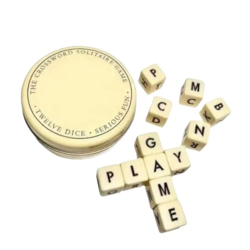 Travel Crossword Solitaire Game Educational Word Puzzle Mind Exercise Dice