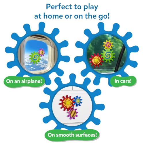 Skillmatics Spinny Gears for Babies - Fun Interlocking Suction Gears - Image 5