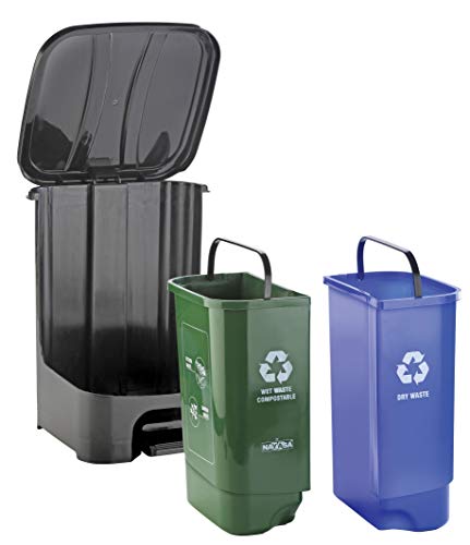 Nayasa 2-in-1 Pedal Dustbin –