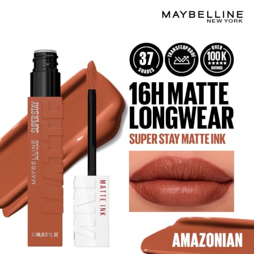 Maybelline New York Super Stay Matte Ink Liquid Lipstick, 70 Amazonian - Image 3