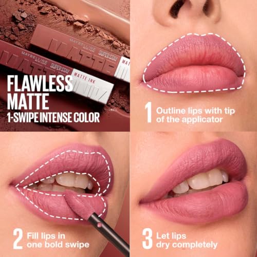 Maybelline New York Super Stay Matte Ink Liquid Lipstick, 70 Amazonian - Image 6