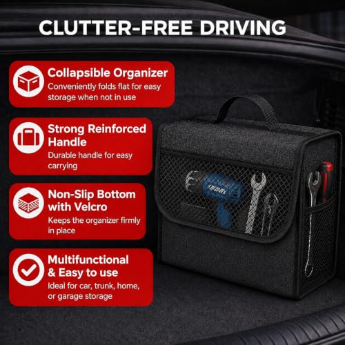 JVCV® Car Trunk Boot Organizer