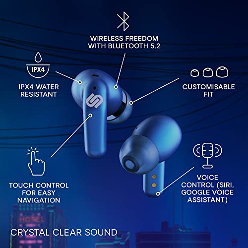 URBANISTA from Sweden: Seoul Wireless Earbuds (Electric Blue) - Image 5