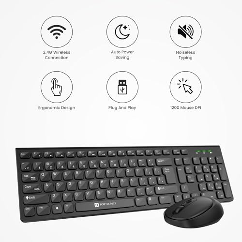 Portronics Key7 Combo Wireless Keyboard