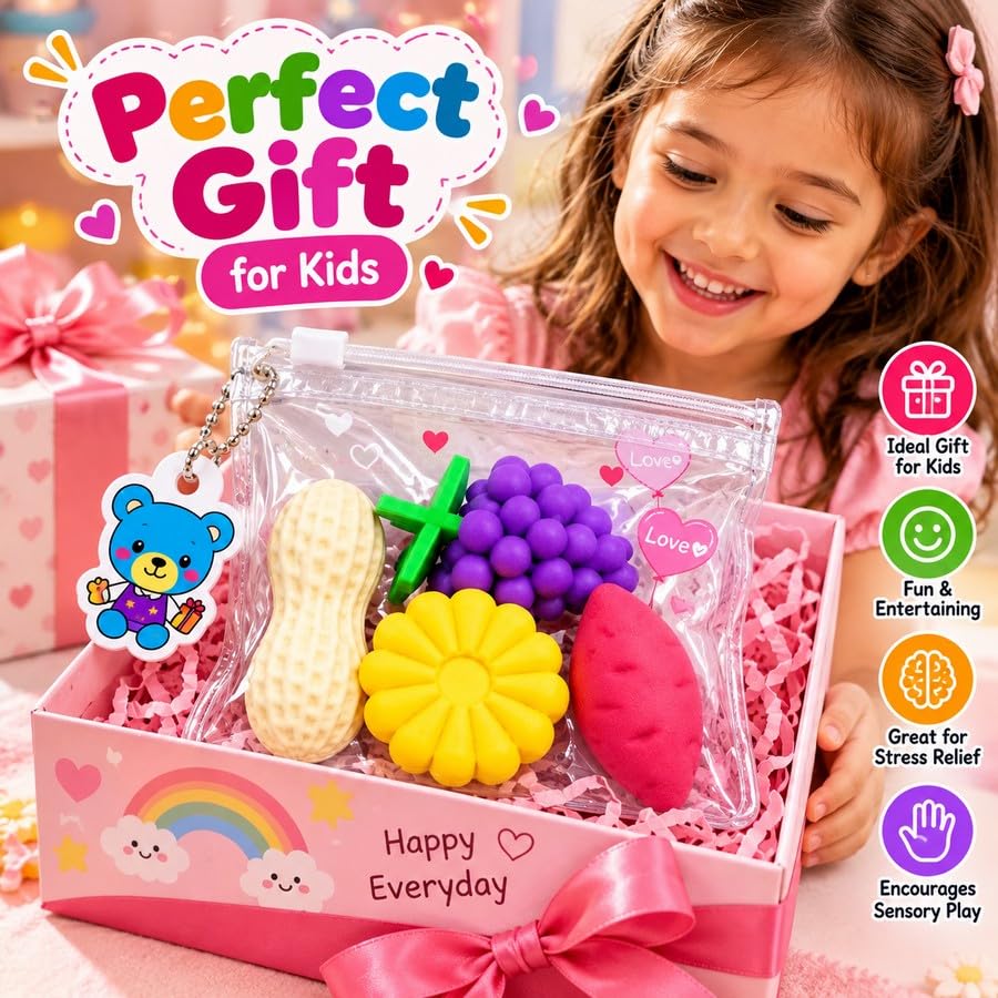 Kids Squeeze Toy Eraser Set