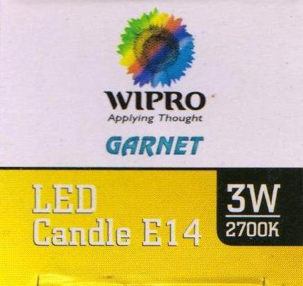 wipro Garnet Base E14 3-Watt LED Bulb (Yellow) - Pack of 6 - Image 4