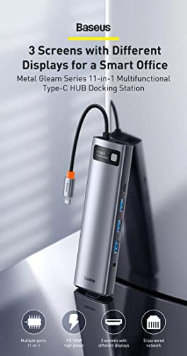 Baseus 11-in-1 Type-C Hub, Metal