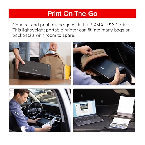 Canon PIXMA TR160 Color Wireless Portable Printer - Image 2
