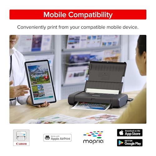 Canon PIXMA TR160 Color Wireless Portable Printer - Image 7
