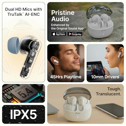 pTron Bassbuds Indie in-Ear TWS