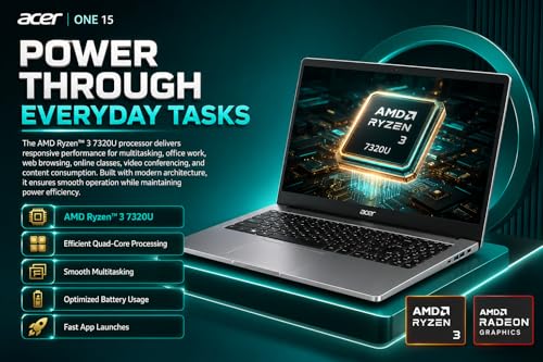 Acer One 15 Smart Laptop AO15-41M-G2 | AMD Ryzen 3 7320U - Image 3