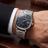 AMERICANVIBER Men's Silver, Watch