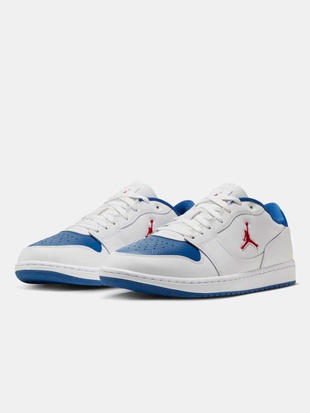 NIKE Jordan Court Connect Low Sneakers For Men (Blue, White , 10)