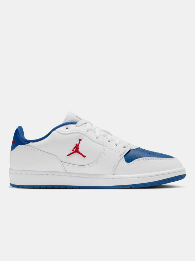 NIKE Jordan Court Connect Low Sneakers For Men (Blue, White , 10) - Image 3