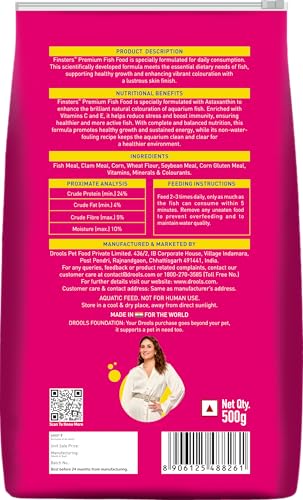 Drools Finsters Premium Fish Food 500g Pouch - Image 2