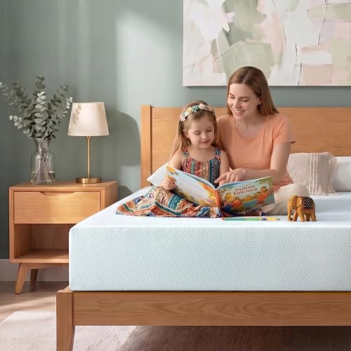Zinus 8-inch Green Tea Foam Mattress Queen,Pressure Relieving Comfort, 78X60X8IN, 10Yrs Warranty Medium Firm Feel Bed, CertiPUR-US Certified Foam, USA's Most Loved Mattress