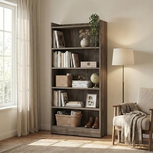 Apex 5-Tier Bookshelf & Display