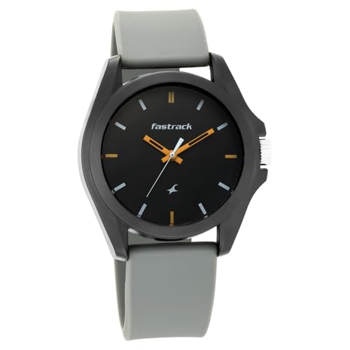 Fastrack Tees Analog Grey Dial Unisex-Adult Watch-68011PP08 - Image 2