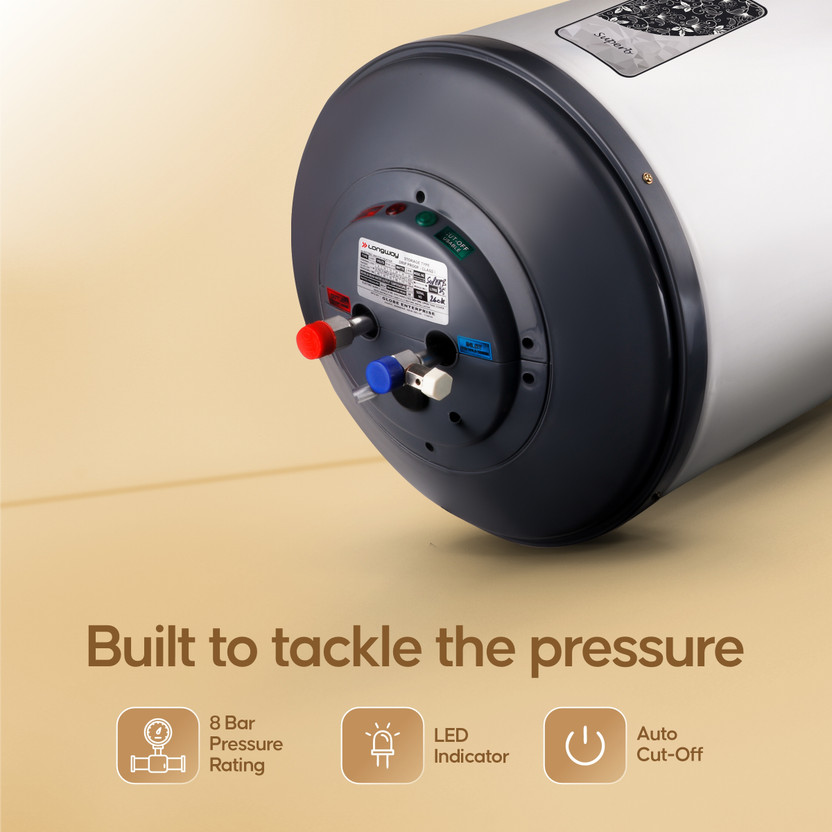 Longway 15 L Storage Water Geyser 5 Star BEE Energy Rating | Mult - Image 4