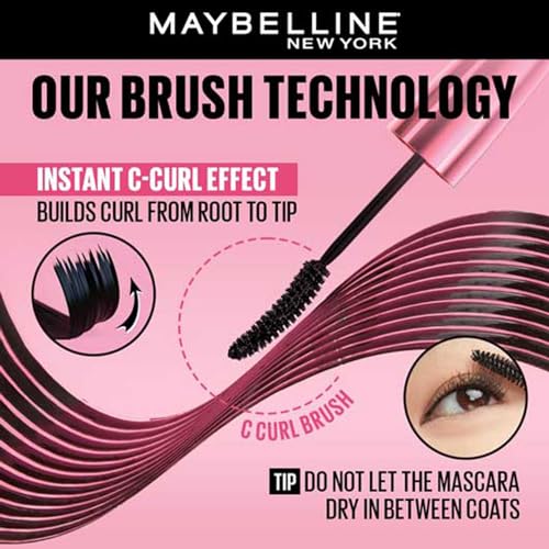 Maybelline New York Hypercurl Mascara Waterproof, Black - Image 5