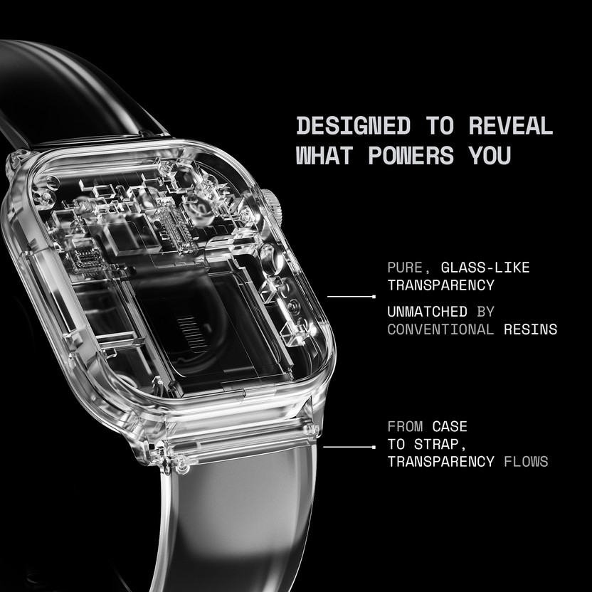 Fire-Boltt Rise Phantom 1.85 Display Transparent Clear Body Desig - Image 4