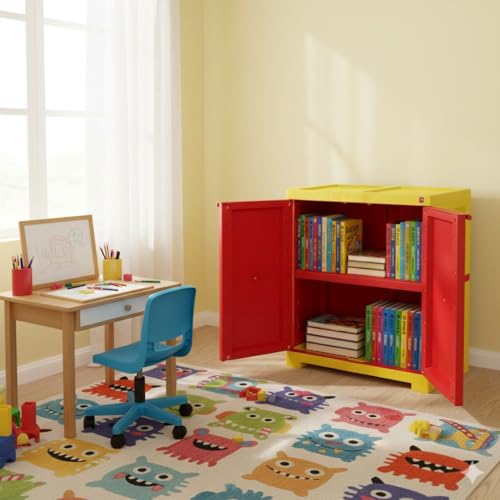 Cello Novelty Compact Bookshelf, Red