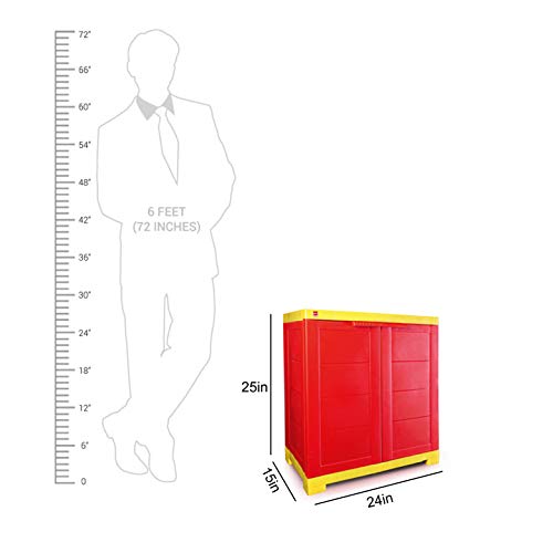 Cello Novelty Compact Bookshelf, Red