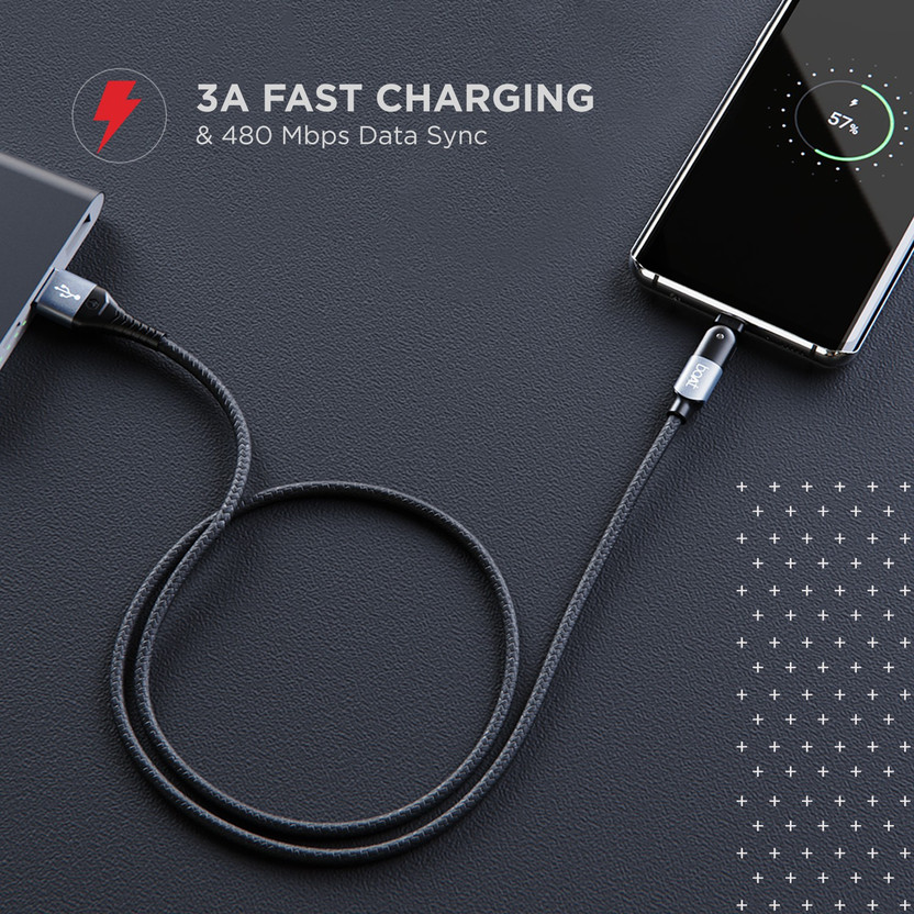 boAt 2-in-1 Cable 3 A 1.5 m Micro-Axis (Compatible with Mobile, L - Image 3