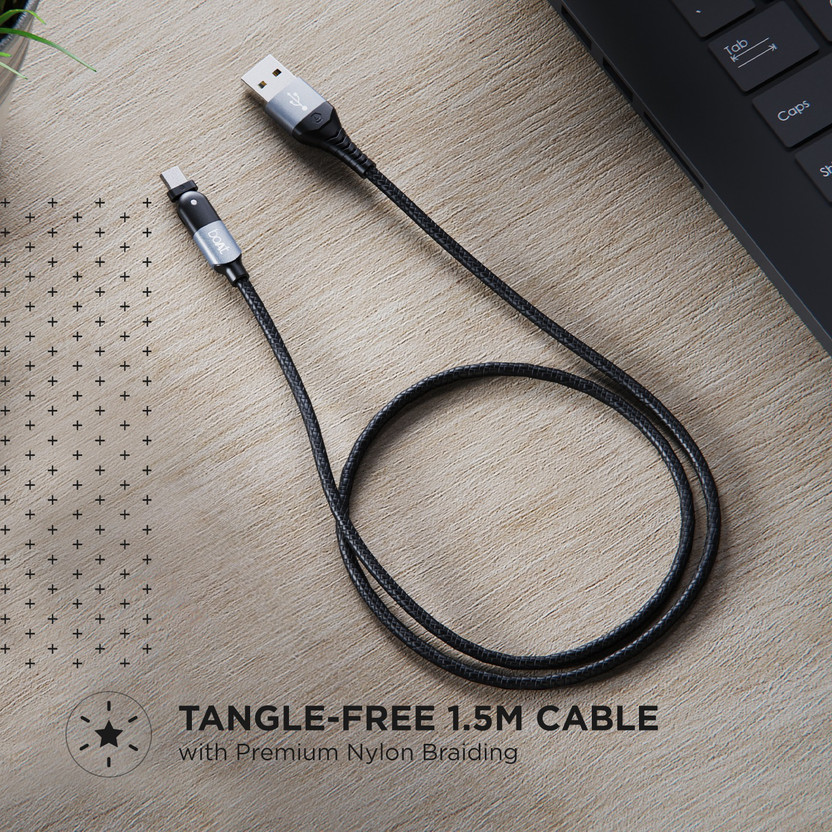 boAt 2-in-1 Cable 3 A 1.5 m Micro-Axis (Compatible with Mobile, L - Image 4