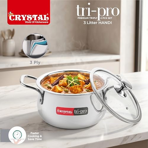 Crystal Trival Triply Stainless Steel