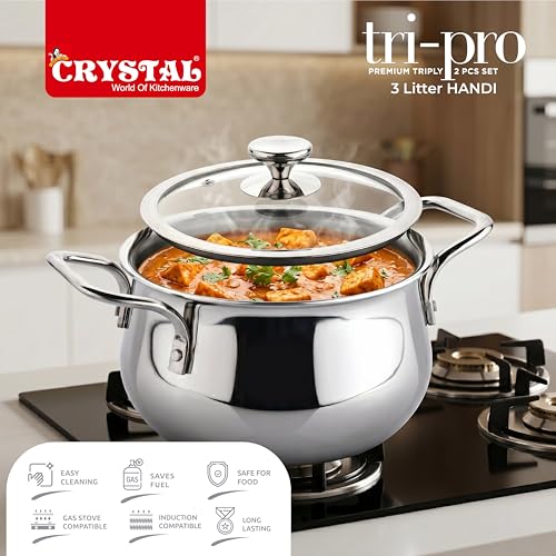 Crystal Trival Triply Stainless Steel