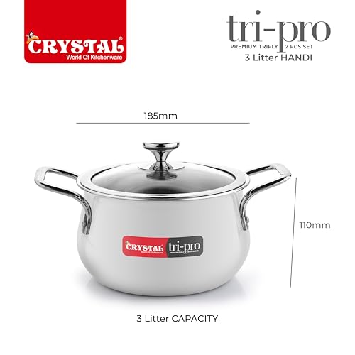 Crystal Trival Triply Stainless Steel