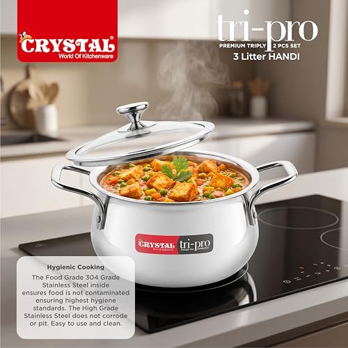 Crystal Trival Triply Stainless Steel