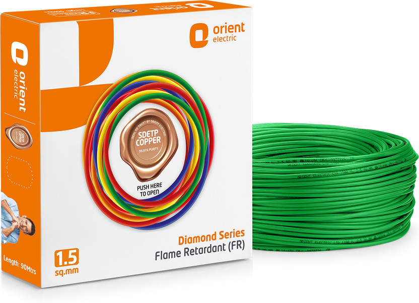 Orient Electric Diamond Series 1.5 mm Electrical Wire|90 m| Coppe - Image 7