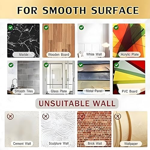 JIALTO 4 PCS Self Adhesive