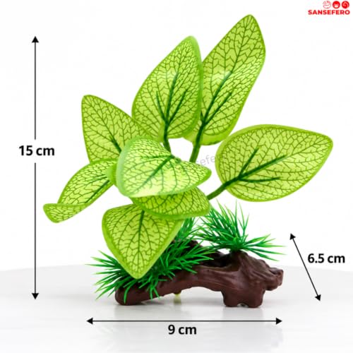 SANSEFERO Premier Plants Aquarium Artificial